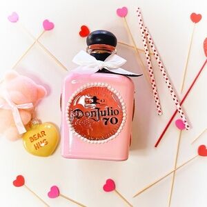 Valentines Pink Don Julio 70 Tequila Bottle Bedazzled